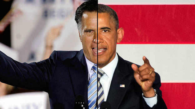Mitt Romney and President Obama