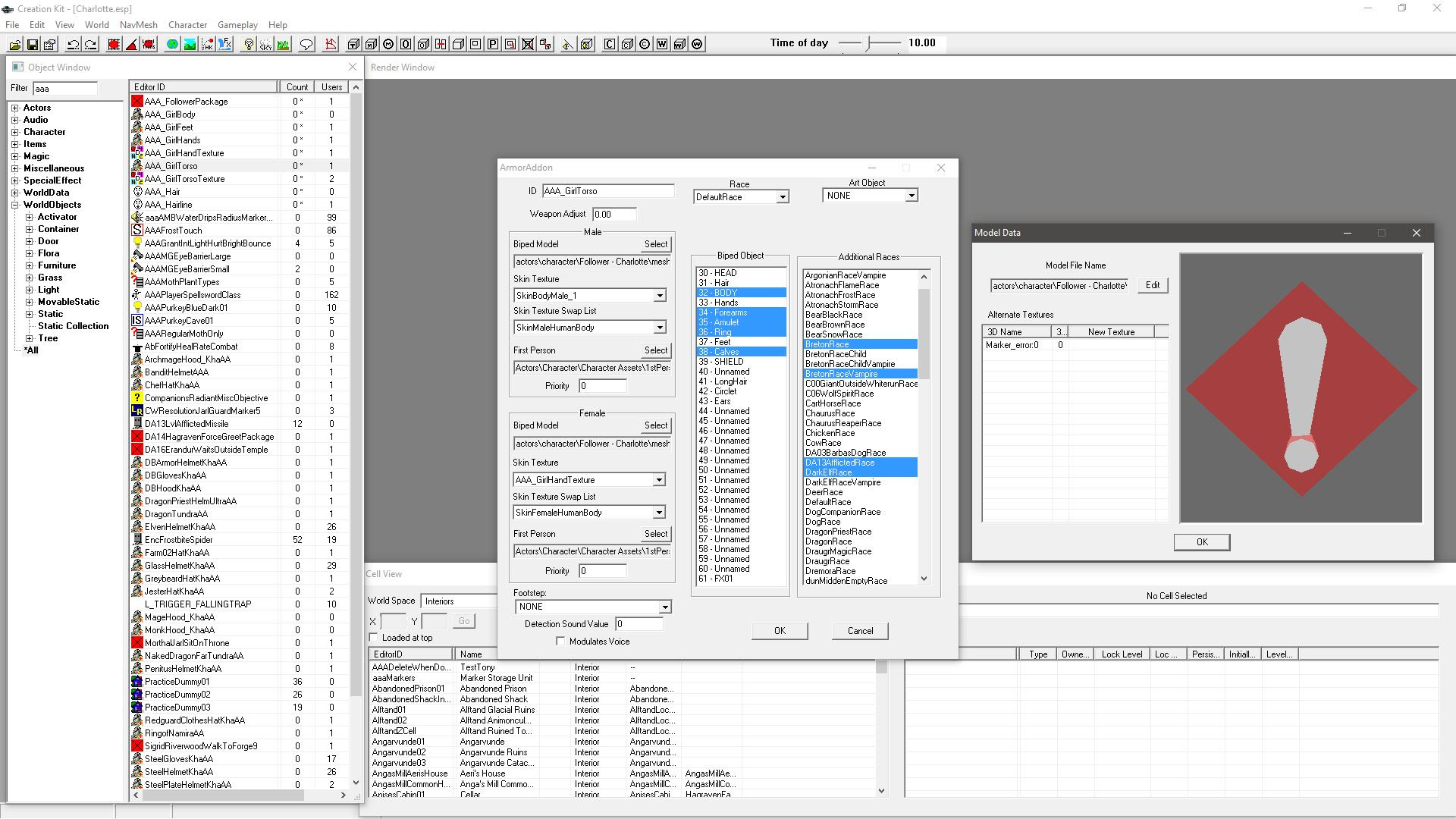 Help Creation Kit Can T Find Models Despite Them Being There Skyrimmods