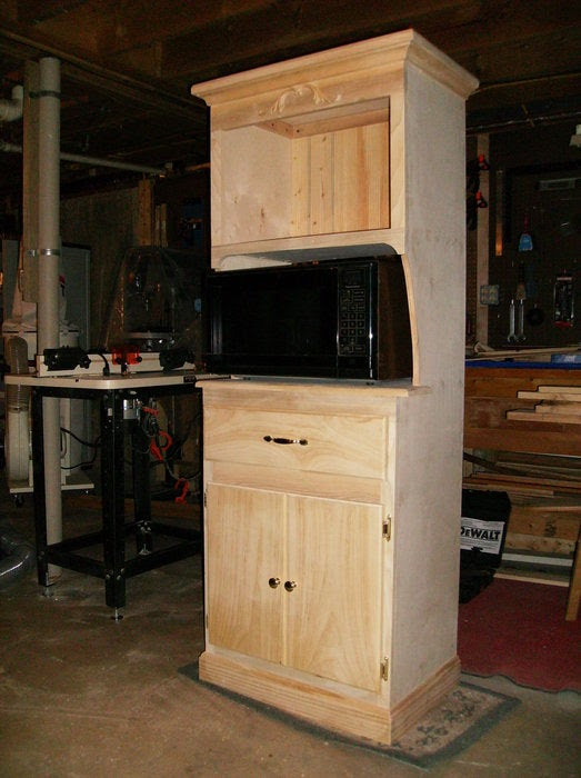 Microwave hutch woodworking plan, How To Make Wooden ...