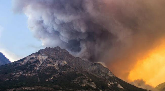 El incendio ocurrido en 2015 arrasó con unas 40.000 hectáreas de bosque nativo en Cholila, Chubut. Foto: Pablo Wegrzyn