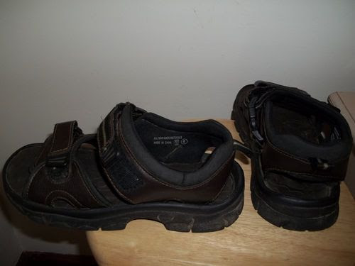 Wolfe Island Men's Velcro Sport Style Sandals Brown Size 8 on ebay