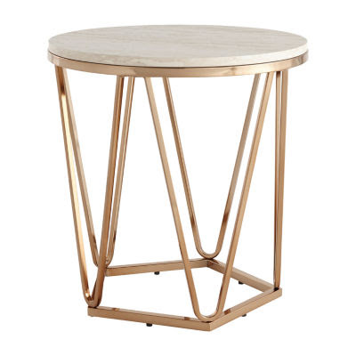 Brasia Round Faux Stone Coffee Table Jcpenney