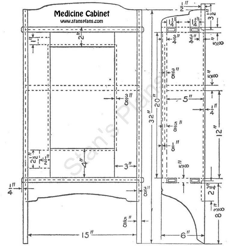 Woodwork Plan For Medicine Cabinet PDF Plans