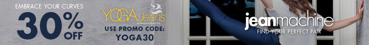 30% off Yoga Jeans at Jean Machine. Use Promo code YOGA30