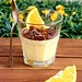 Crema all’arancia ai due cioccolati e torrone