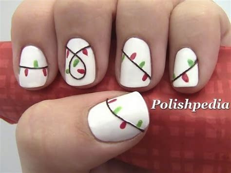 christmas lights nail art youtube
