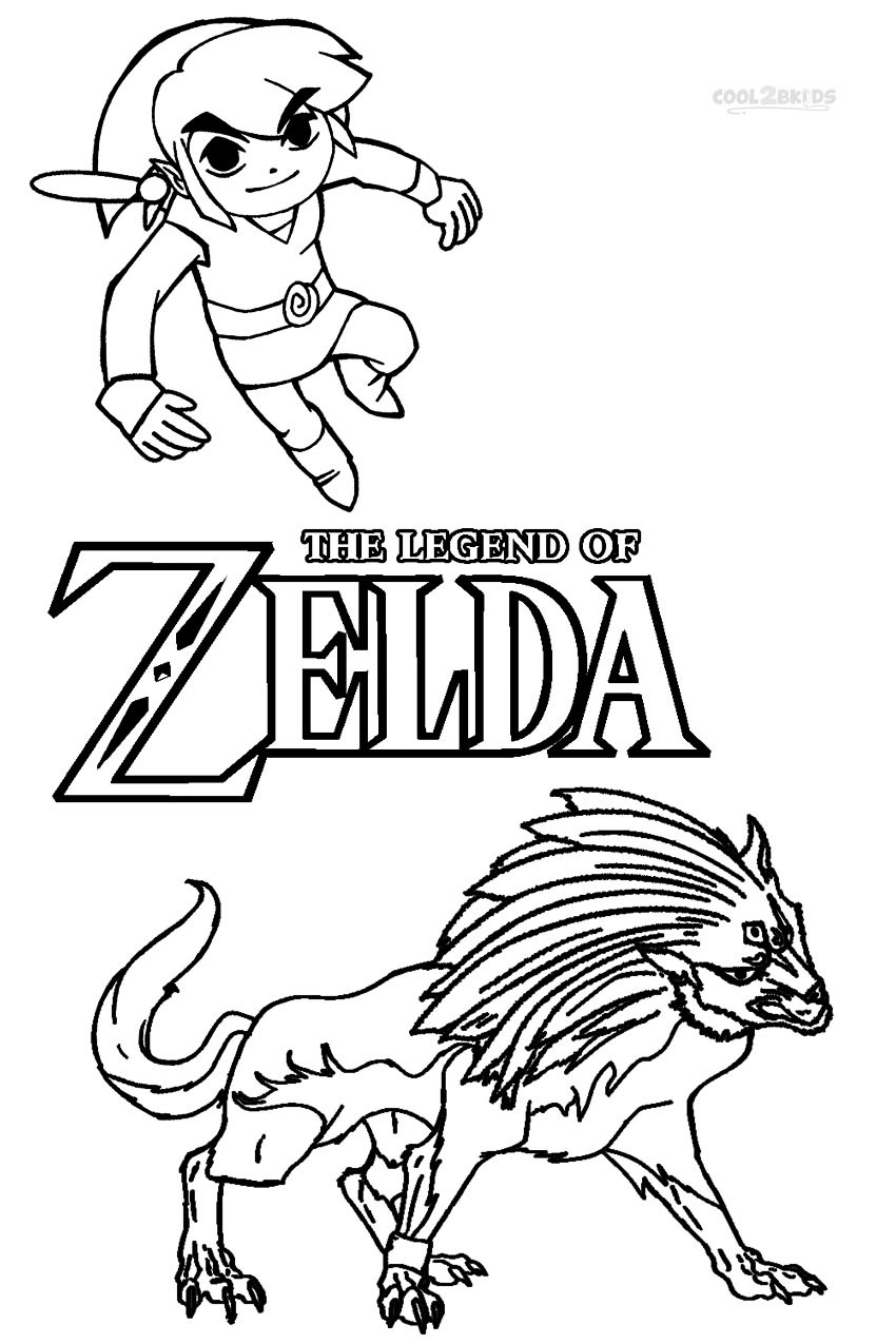 Image Coloriage zelda gratuit