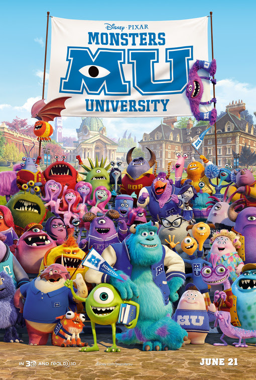 Monsters University Movie Poster