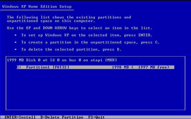 Delete Partition