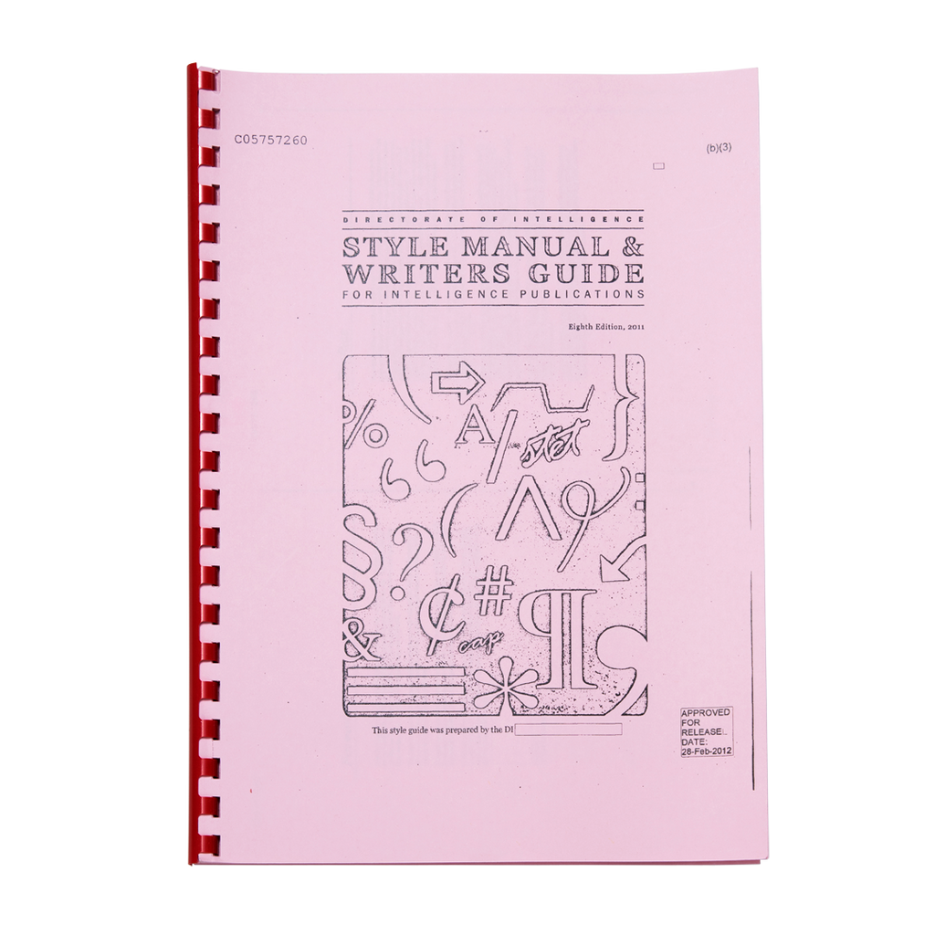 Style Manual and Writers Guide for Intelligence Publications ...