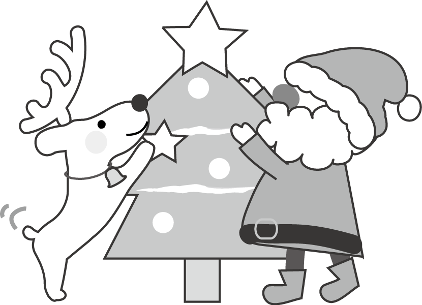 クリスマスのイラスト イラスト無料フリー素材 クリスマスツリー