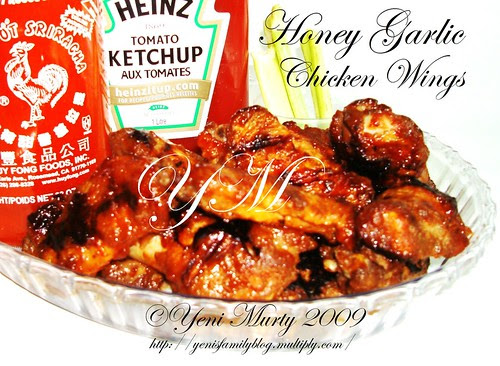 Honey garlic Chicken wings  1