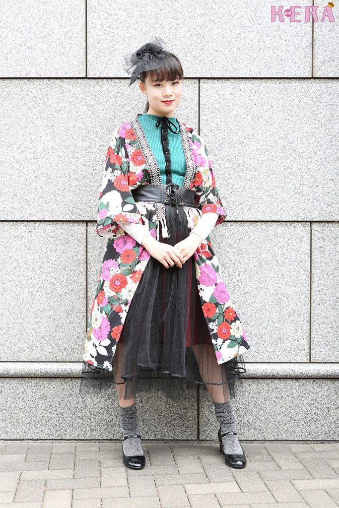 文化服装学院 Snap 016 着物風の上着を羽織って 和テイストを投入 Kera Style ケラ スタイル