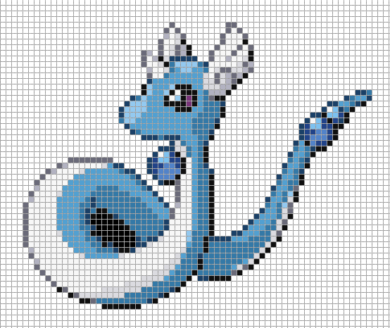 Pixel Art Templates Legendary Pokemon