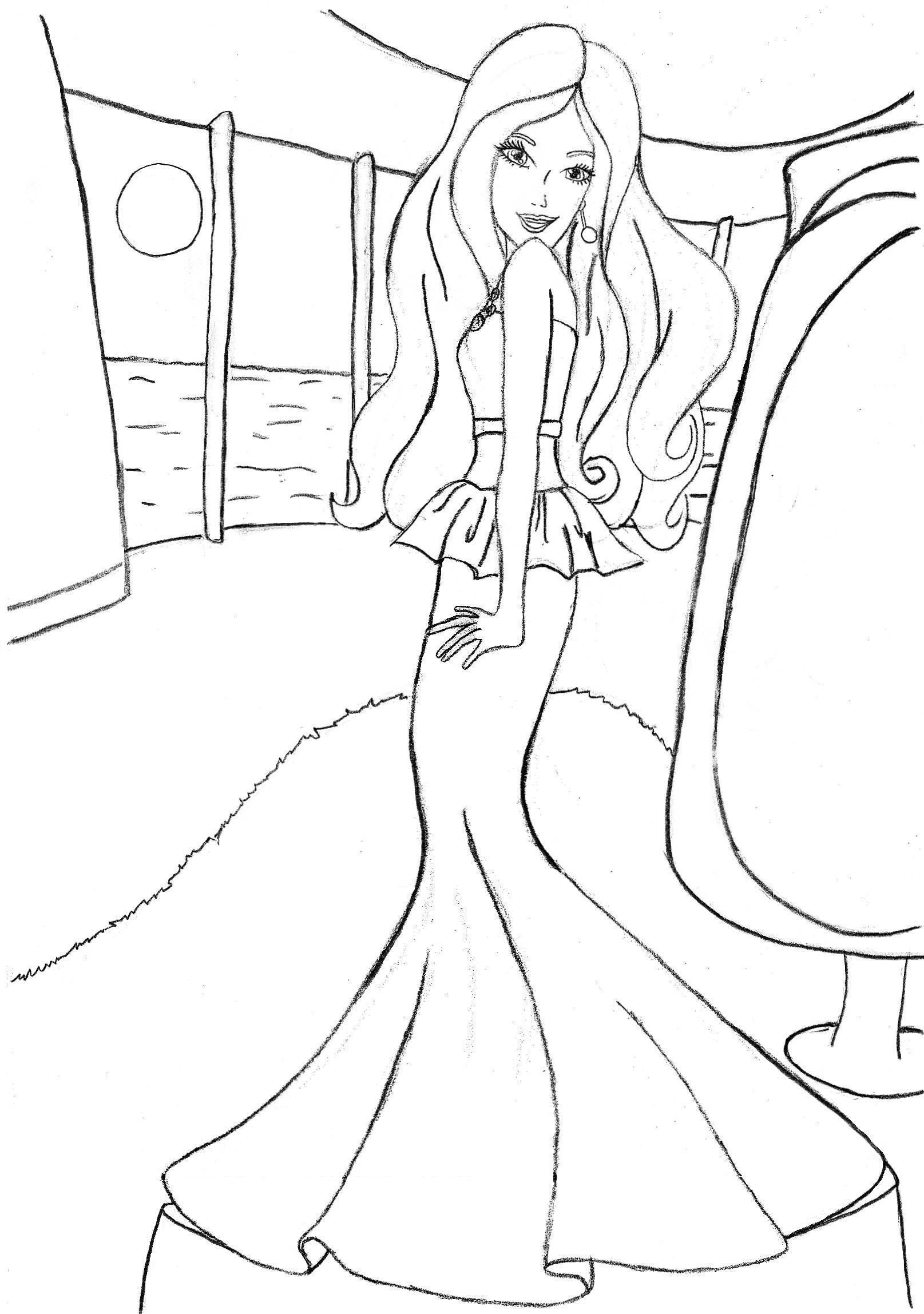 Download Barbie Fashion Coloring Pages Princess - Coloring Pages ...