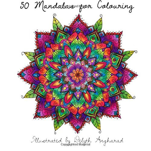 50 Mandalas For Colouring, by Delyth Angharad