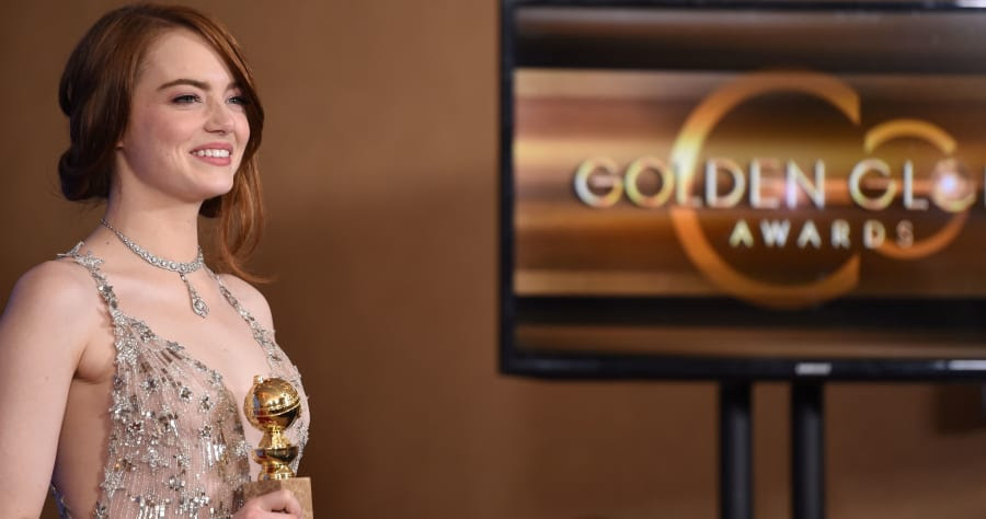 US-ENTERTAINMENT-GOLDEN GLOBE-PRESS ROOM
