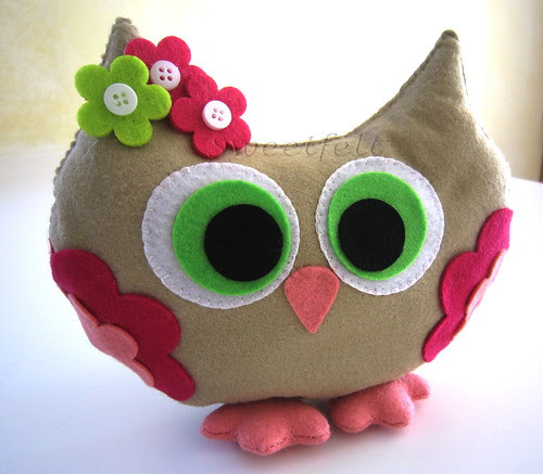 ♥♥♥ Miss Corujinha... O.O by sweetfelt \ ideias em feltro