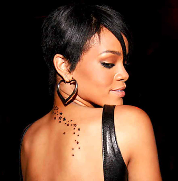 rihanna tattoo shoulder. wallpaper Rihanna Tattoos