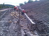 Drainage Stone Pitching Installation