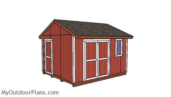 12×14 Gable Shed – Free DIY Plans | MyOutdoorPlans | Free ...