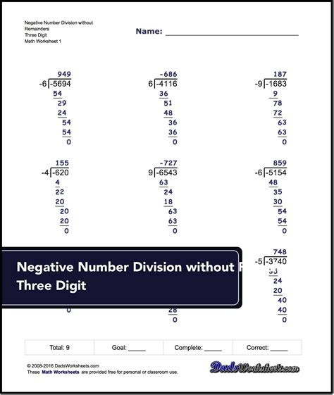  free math worksheets for negative numbers math worksheets pinterest negative numbers math
