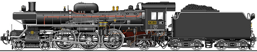 蒸気機関車イラスト集