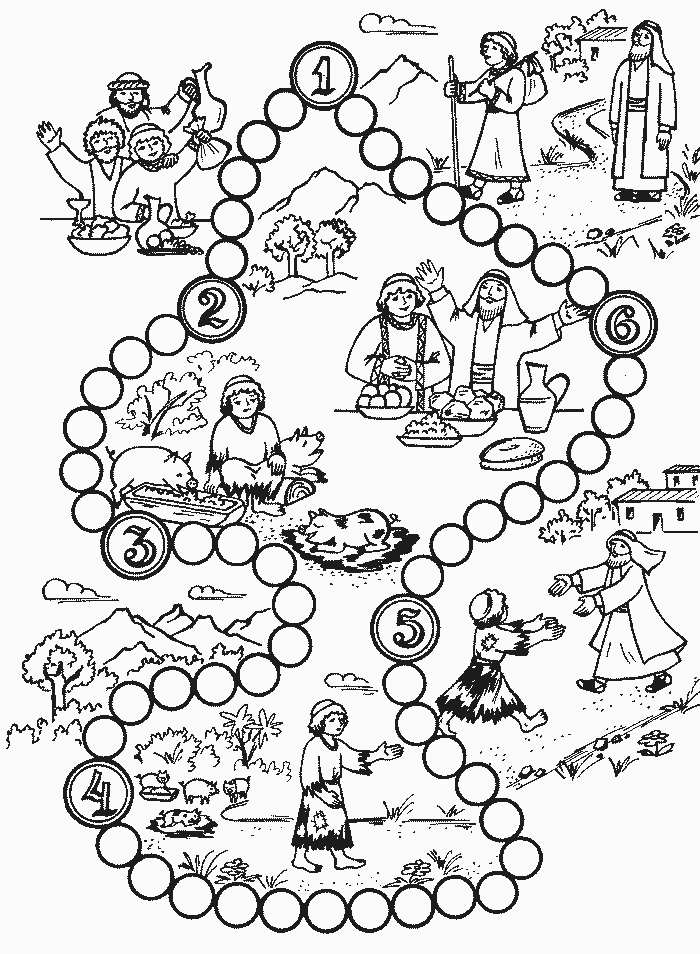 The Prodigal Son Coloring Pages - Coloring Home