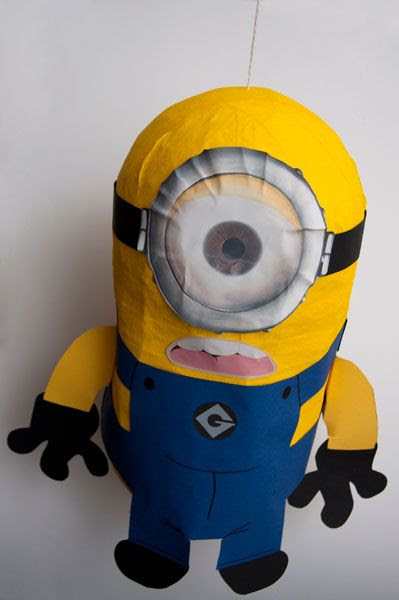 How to make a Minion pinata for a Despicable Me party.