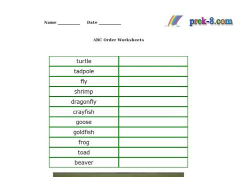 Let your kindergarten or grade 1 kid number the words . abc order worksheets worksheet for 1st 3rd grade lesson planet