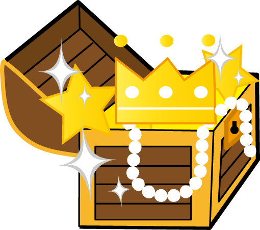 海の宝箱 無料イラストフリー素材