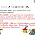 Colon And Semicolon - Colon vs. Semicolon: When and How to Use Them | Turner ... - Use a semicolon to join two related independent clauses in place of a comma and a coordinating conjunction (and, but, or, nor, for, so, yet).