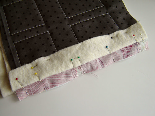 Step 4A - Pin Front Seam Together