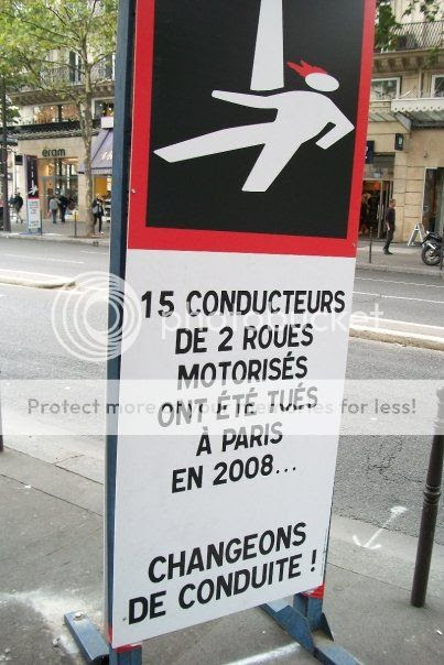 Motorcycle deaths in Paris : Bertrand Delanoe Traffic Safety Plan - Boulevard de Sébastapol