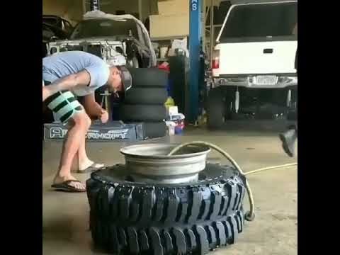 Tire Filling Air Using Fire | Do you Think this is safe?