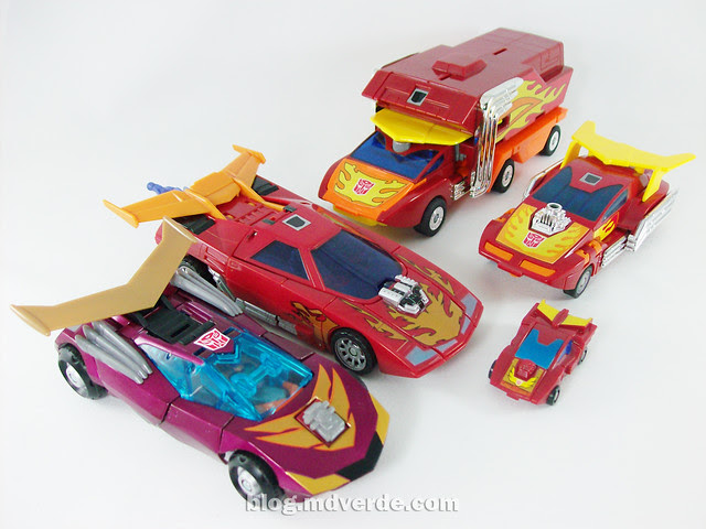Transformers Rodimus Animated Deluxe Takara - modo vehículo