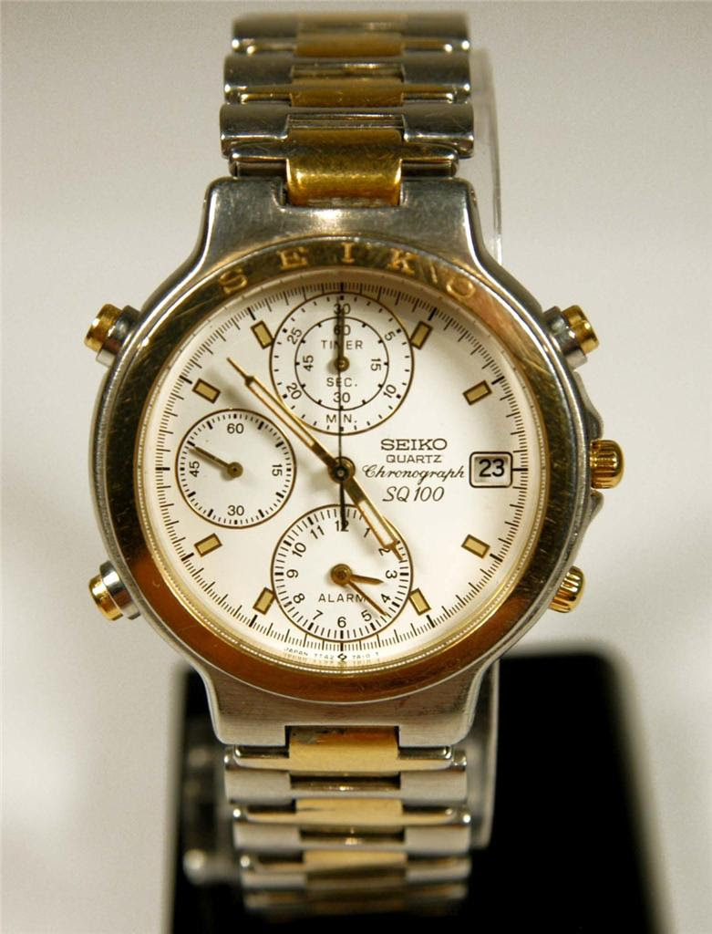 Vintage-SEIKO-ANALOGUE-WATCH-Model-7T42-7A00-Sports-100-Chrono-Watch ...