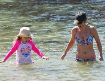 Geri Halliwell Flower Bikini Australia