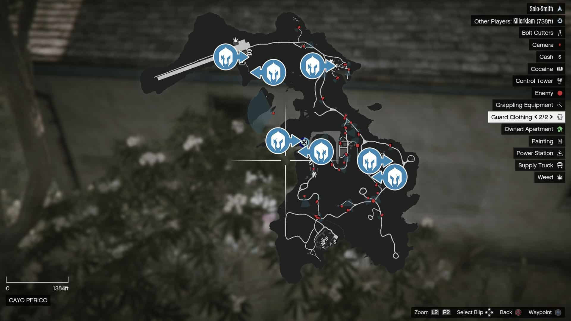 Map of Bolt Cutter Locations