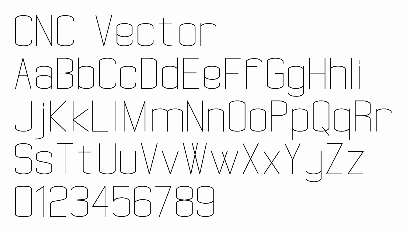 font monolinea