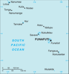 Mapa Tuvalu