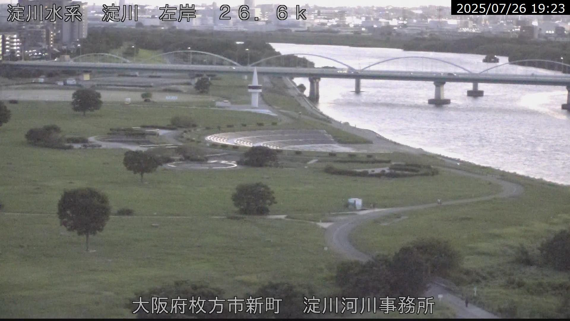 枚方地区 ライブカメラ 淀川河川公園
