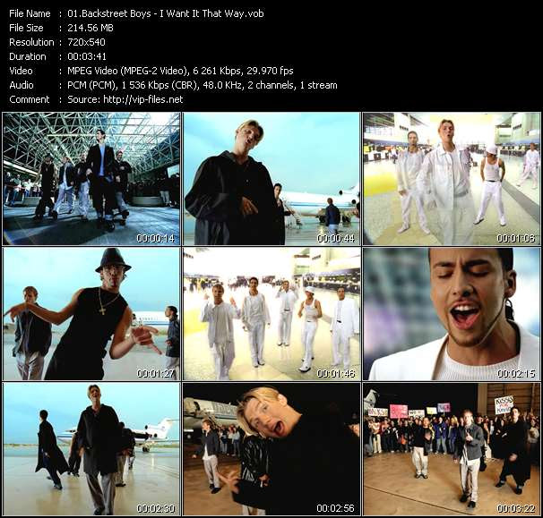 Backstreet Boys I Want It That Way Vob File