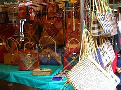 woven mengkuang bags