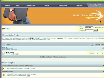 Latest vbulletin 3 Templates Free Download, Compro