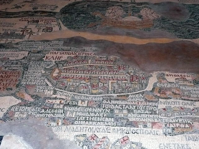 マダバ 聖ジョージ教会 パレスチナの地図