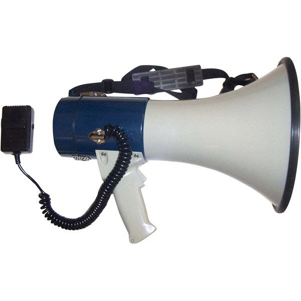 AmpliVox 25-Watt Piezo Dynamic Megaphone With Detachable Handheld Coil Cord Mic