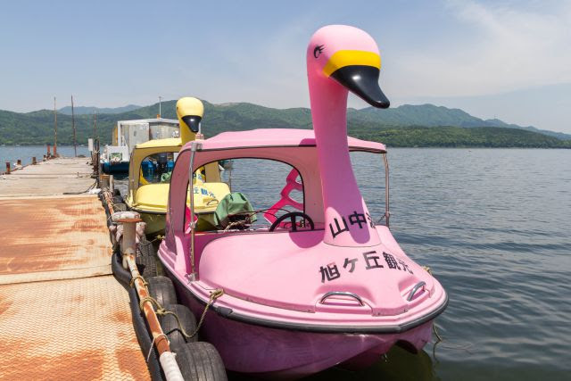 遊覧ボート ご利用案内 ご利用料金 旭日丘観光 アサヒガオカカンコウ 山中湖ドーム船 水陸両用車アーゴ ブラックバスフィッシング ワカサギ釣り モーターボート スワンボート で山中湖を遊びつくそう