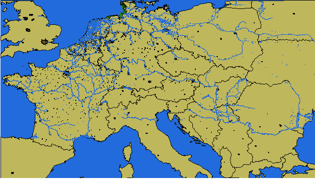 Carte interactive d'Europe Fleuves de l'Europe. Toporopa ...