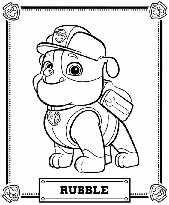 Free Paw Patrol Coloring Pages Download Free Paw Patrol Coloring Pages Png Images Free Cliparts On Clipart Library